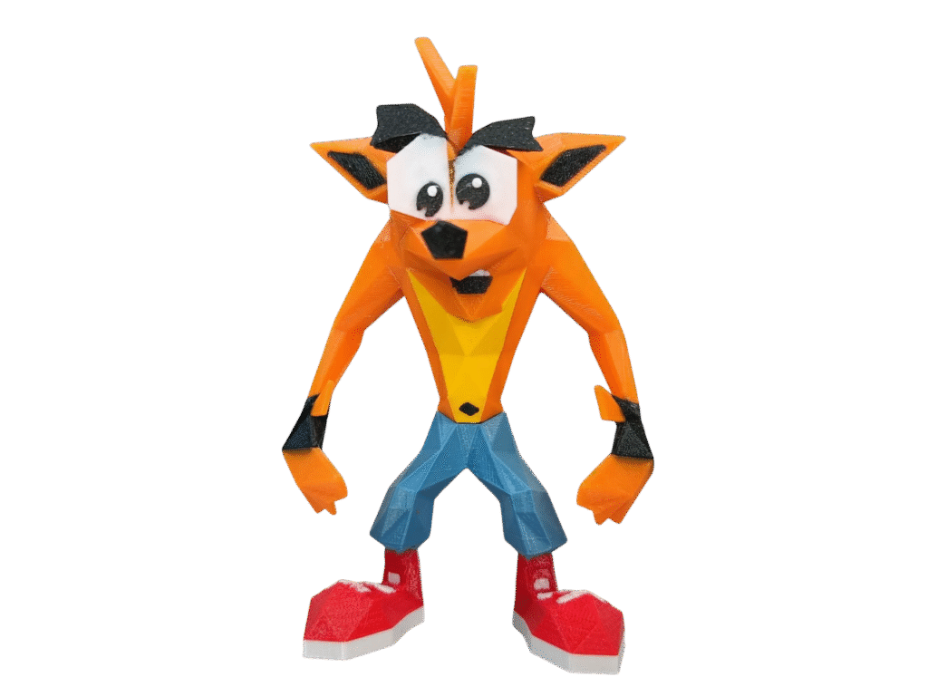 crash bandicoot low poly