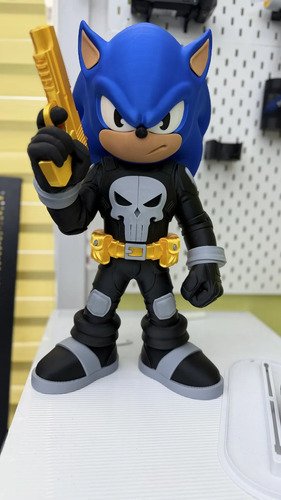 D_602315-MLB110712344620_052026-O.jpg Action Figure Sonic Punisher 20cm Boneco Geek - Imagem 2