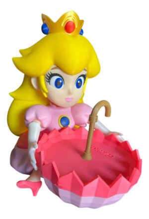 Princesa Peach Mario Galaxy Pote Guarda Chuva Pipoca 3d 26cm