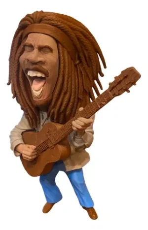 Bob Marley 21cm Action Figure Inspirado Geek