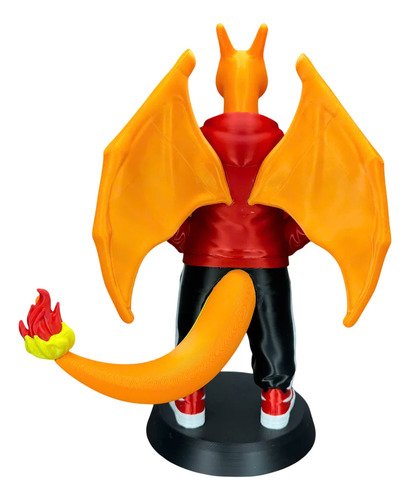 D_618971-MLB108561810862_032026-O.jpg Boneco Charizard Pokemon Estilo Urbano 24cm Action Figure 3d - Imagem 5