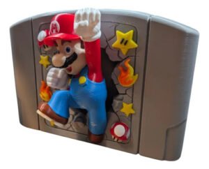 Decoração Parede Super Mario N64 13cm Colecionável