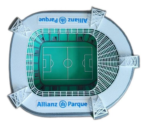 D_623350-MLB110280210940_052026-O.jpg Miniatura Estádio Palmeiras Allianz Parque 25cm - Imagem 3