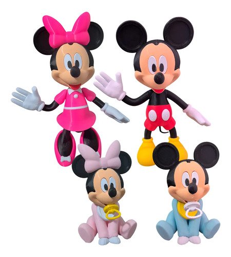 D_629176-MLB96510677558_112025-O.jpg Miniaturas 16cm Action Figure Família Mickey E Minnie Disney