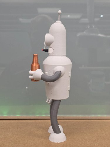 D_631974-MLB111351316383_052026-O.jpg Boneco Bender 26cm Inspirado Futurama Action Figure - Imagem 3