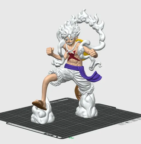 D_635174-MLB111255963308_052026-O.webp Luffy Gear 5 One Piece 24cm Action Figure Geek - Imagem 4