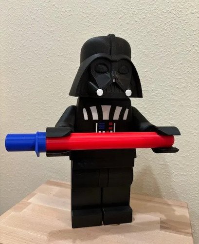 D_645126-MLB111376607350_052026-O.jpg Suporte Papel Higiênico Darth Vader Geek Decoração Preto - Imagem 6