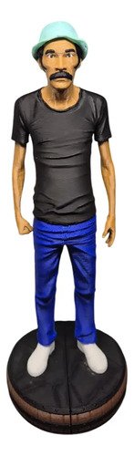 Boneco Seu Madruga 29cm Action Figure Chaves Base Barril 3d