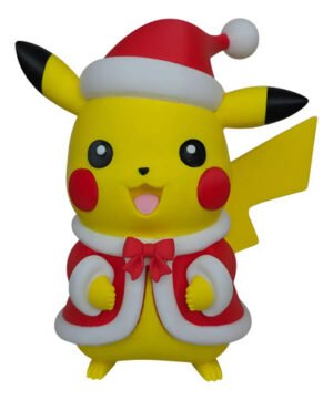 Miniatura Pikachu Papai Noel De Natal 22cm Action Figure