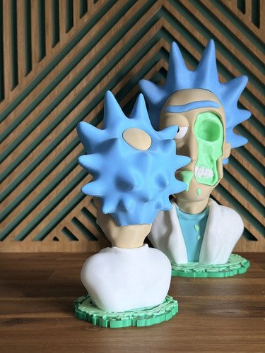 D_646580-MLB111470448143_052026-O.jpg Rick Skull 22cm Inspirado Em Rick And Morty - Imagem 3
