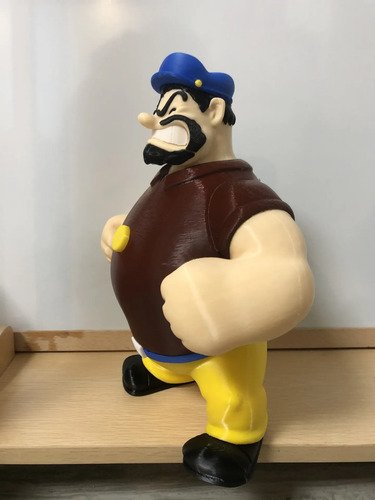 D_650944-MLB112085478271_052026-O.jpg Bluto 20cm Action Figure Boneco Marinheiro Popeye - Imagem 6