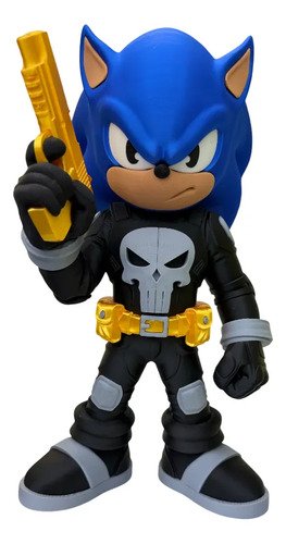 Action Figure Sonic Punisher 20cm Boneco Geek