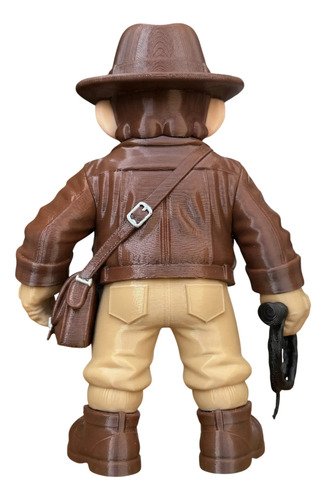 D_654405-MLB109386937542_042026-O.jpg Mario Indiana Jones Arqueólogo Boneco Colecionável 3d 25cm - Imagem 4
