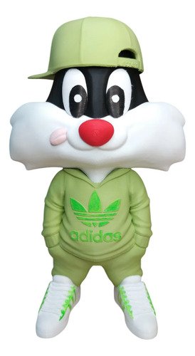 D_654448-MLB110577373881_042026-O.jpg Kit Bonecos Looney Tunes Baby E Vovó Estilo Urbano 3d Drip - Imagem 7
