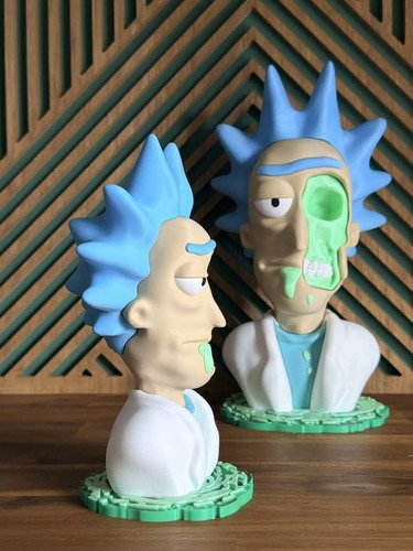 D_655329-MLB111470775393_052026-O.jpg Rick Skull 22cm Inspirado Em Rick And Morty - Imagem 5