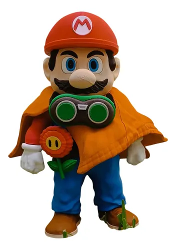 D_657293-MLB112535164109_052026-O.webp Boneco Mario Explorador Poncho Removivel 3d 25cm