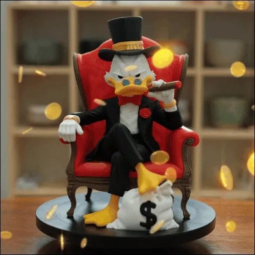 D_660234-MLB111462381466_052026-O.jpg Tio Patinhas The Drip 20cm Boneco Colecionável Geek - Imagem 2