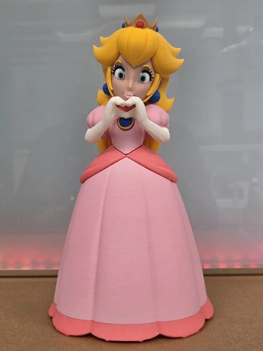 D_664682-MLB110653335030_052026-O.jpg Princesa Peach 25cm Action Figure Inspirado Mario - Imagem 2