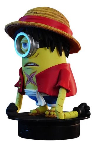 D_675288-MLB110968394821_042026-O.jpg Boneco Minion Luffy One Piece Articulado 3d Premium 25cm - Imagem 2