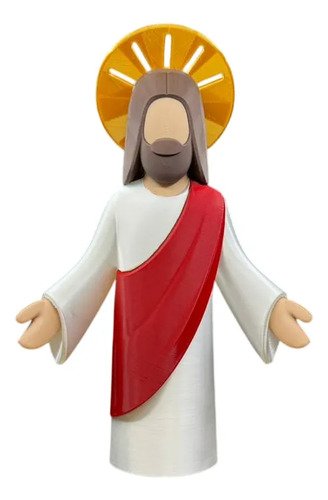 D_675507-MLB111258734982_052026-O.jpg Miniatura Jesus Minimalista 20cm Boneco Colecionável