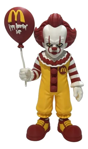 Boneco It Palhaço Pennywise Ronald Mcdonald Crossover 28cm