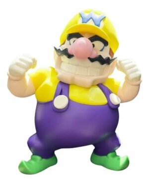 Action Figure Wario 15cm Super Mario Bros Colecionável