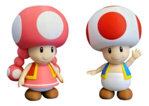 Kit Toad E Toadette Inspirado Super Mario Colecionável