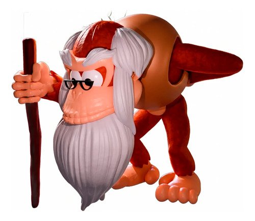 D_685455-MLB110471277946_052026-O.jpg Cranky Kong 12cm Inspirado Donkey Kong Country