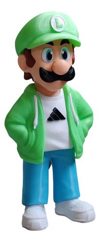 D_687273-MLB108561670368_032026-O.jpg Kit Boneco Mario E Luigi Estilo Urbano Action Figure 3d 25cm - Imagem 3