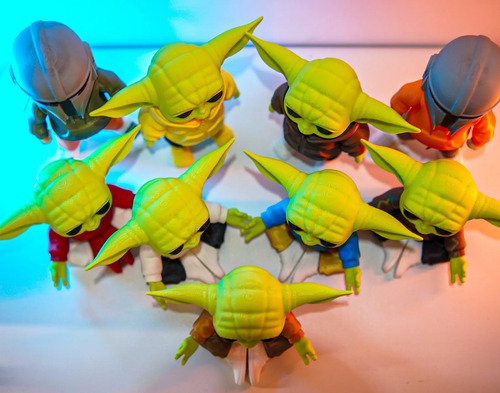 D_693951-MLB111894141356_062026-O.jpg Baby Yoda Grogu Zen Meditação 15cm Action Figure - Imagem 7