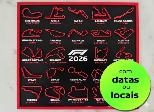 D_694461-MLB105426613702_012026-O.webp Quadro Calendário F1 2026 Pistas Circuitos Placa Fórmula 1 Calendário F1 2026 - Imagem 5
