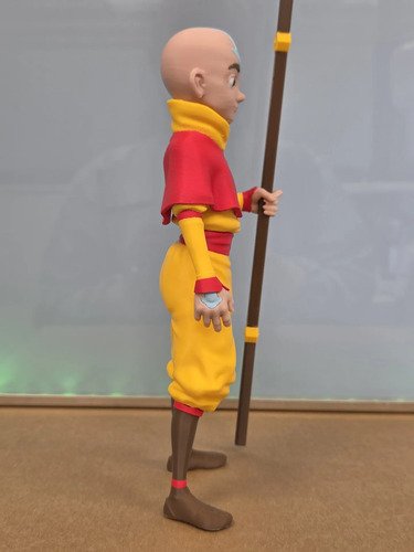 D_695123-MLB111119487026_052026-O.jpg Aang Avatar 24cm Action Figure Boneco Inspirado - Imagem 5
