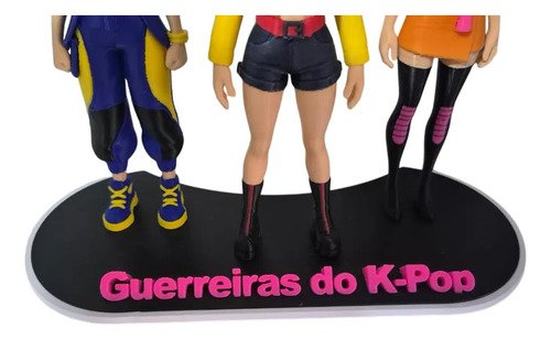 D_695890-MLB95233180130_102025-O.jpg Kit Action Figure 3 Bonecas Guerreiras Do K-pop Demon Hunter - Imagem 3