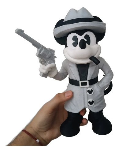D_696179-MLB112804532513_062026-O.jpg Miniatura Mickey Mouse Detetive 25cm Action Figure