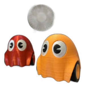 Miniatura Carro Fantasma Pac-man Action Figure Geek Laranja / Vermelho