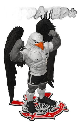 D_701463-MLB110315322776_052026-O.jpg Mascote Corinthians Gavião 27cm Action Figure