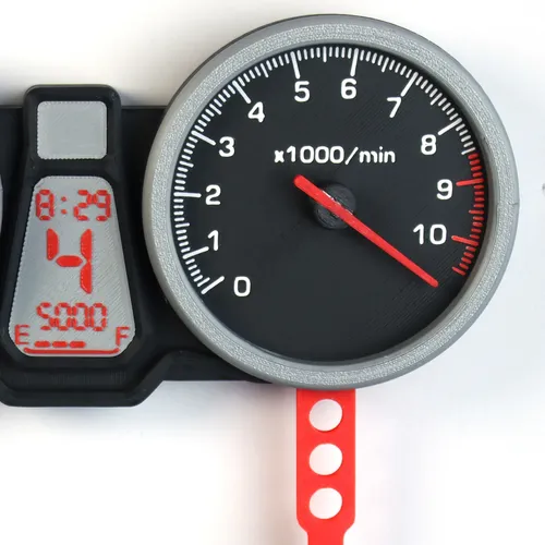 D_709455-MLB111229830305_052026-O.webp Suporte Chaves Motocicleta Medidor Agulha Móvel Preto / Prata / Vermelho - Imagem 3