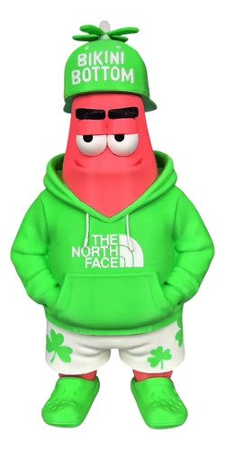 Boneco Patrick Estrela Estilo Urbano 24cm Action Figure 3d