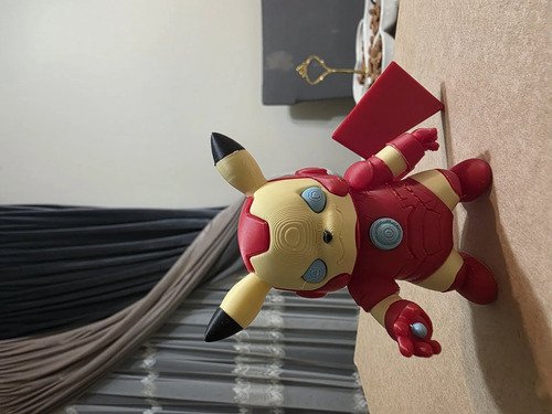D_713665-MLB111350293623_052026-O.jpg Iron Pikachu 20cm Action Figure Inspirado Geek - Imagem 5