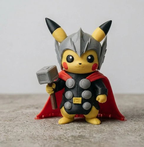 D_715044-MLB110413528958_052026-O.jpg Action Figure Thor Pikachu 20cm Inspirado Geek - Imagem 3