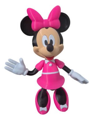 Miniatura 16cm Action Figure Minnie Boneco Coleção Disney 3d