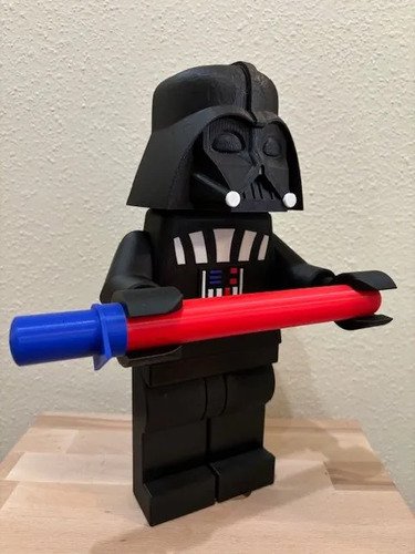 D_720334-MLB111376195412_052026-O.jpg Suporte Papel Higiênico Darth Vader Geek Decoração Preto - Imagem 7