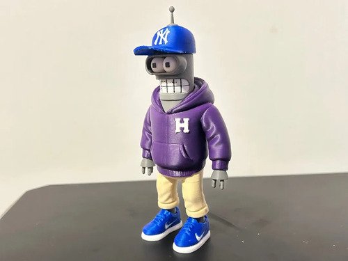 D_723043-MLB111472460461_052026-O.jpg Bender 13cm Inspirado Futurama Action Figure Geek - Imagem 4
