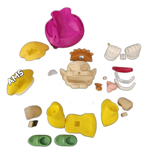 D_727216-MLB110248157996_052026-O.jpg Boneco Wario Action Figure Miniatura Colecionável - Imagem 4