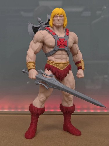 D_730922-MLB112446500329_052026-O.jpg He-man 24cm Action Figure Inspirado Mestres Universo - Imagem 7