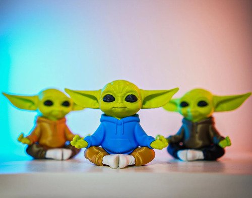 D_731049-MLB111894440682_062026-O.jpg Baby Yoda Grogu Zen Meditação 15cm Action Figure - Imagem 5