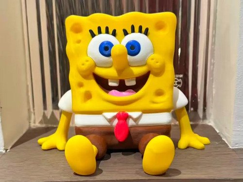 D_731370-MLB111473247935_052026-O.jpg Bob Esponja 10cm Action Figure Inspirado Multicolor - Imagem 2