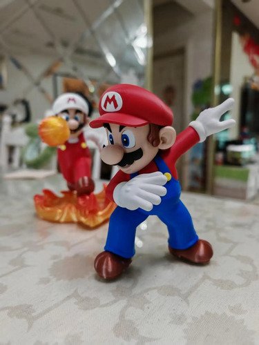 D_733354-MLB110372320652_052026-O.jpg Action Figure Mario 15cm Inspirado Super Mario Bros - Imagem 2