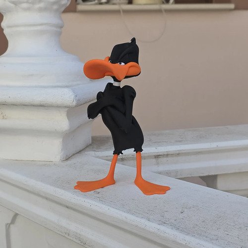 D_733572-MLB106105652333_012026-O.jpg Boneco Patolino Looney Tunes 21cm - Action Figure Premium 3d - Imagem 4