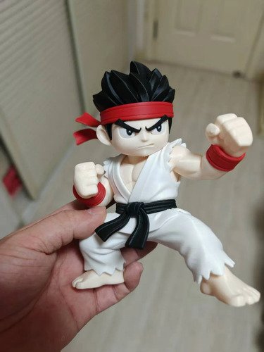 D_735562-MLB110909922826_052026-O.jpg Boneco Ryu Street Fighter 18cm Action Figure Geek - Imagem 4